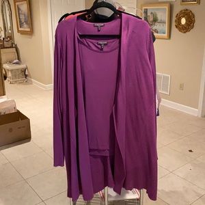 Eileen fisher cardigan and tank set size 3X L14